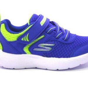 Skechers  little boy size 10 Blue and Green Sneakers with Sporty Design